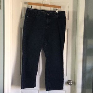 Croft & Barrow Dark Blue Stretch Denim Jeans Petite 16